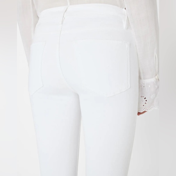 Frame size 4 Le Crop Mini Boot in white - Picture 3 of 7